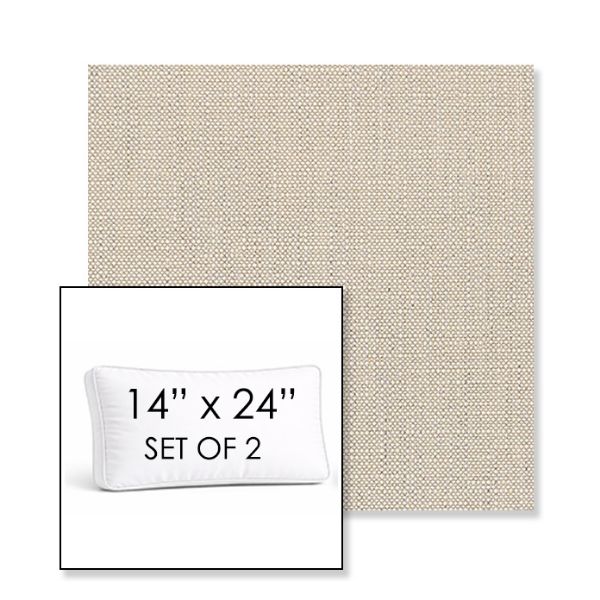 Picture of Linville Sage | Set of 2 | 14" x 24" Sunbrella Boxed Outdoor Throw Pillows with Premium Inserts
