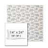 Picture of Lola Slate | Set of 2 | 14" x 24" Sunbrella Boxed Outdoor Throw Pillows with Premium Inserts