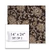 Picture of Martha Floral Garden Path | Set of 2 | 14" x 24" Sunbrella Boxed Outdoor Throw Pillows with Premium Inserts