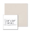 Picture of Natte White | Set of 2 | 14" x 24" Sunbrella Boxed Outdoor Throw Pillows with Premium Inserts