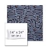 Picture of Nema Lazuli | Set of 2 | 14" x 24" Sunbrella Boxed Outdoor Throw Pillows with Premium Inserts