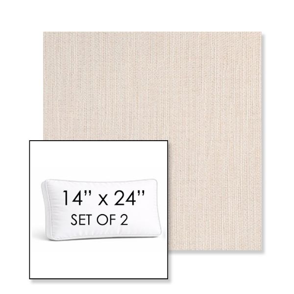 Picture of Nova Glimmer | Set of 2 | 14" x 24" Sunbrella Boxed Outdoor Throw Pillows with Premium Inserts