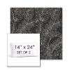 Picture of Palma Shadow | Set of 2 | 14" x 24" Sunbrella Boxed Outdoor Throw Pillows with Premium Inserts