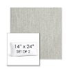 Picture of Pique Gravel | Set of 2 | 14" x 24" Sunbrella Boxed Outdoor Throw Pillows with Premium Inserts
