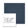 Picture of Pique Midnight | Set of 2 | 14" x 24" Sunbrella Boxed Outdoor Throw Pillows with Premium Inserts