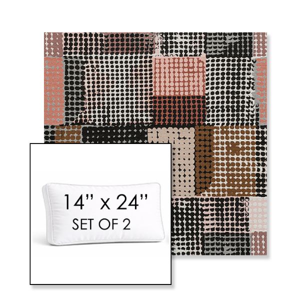 Picture of Pop Tart | Set of 2 | 14" x 24" Sunbrella Boxed Outdoor Throw Pillows with Premium Inserts