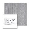 Picture of Posh Graphite | Set of 2 | 14" x 24" Sunbrella Boxed Outdoor Throw Pillows with Premium Inserts