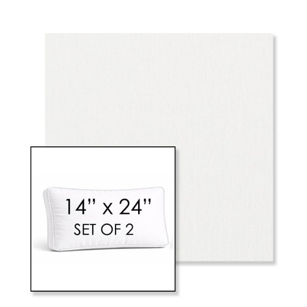 Picture of Ritsy Salt | Set of 2 | 14" x 24" Sunbrella Boxed Outdoor Throw Pillows with Premium Inserts
