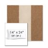 Picture of Rothko Latte | Set of 2 | 14" x 24" Sunbrella Boxed Outdoor Throw Pillows with Premium Inserts