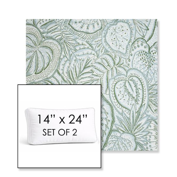 Picture of Sensibility Spring | Set of 2 | 14" x 24" Sunbrella Boxed Outdoor Throw Pillows with Premium Inserts