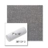 Picture of Abstraction Denim | Set of 2 | 7" x 18" Sunbrella Outdoor Bolster Pillows with Premium Inserts