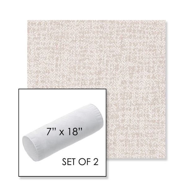 Picture of Abstraction Dune | Set of 2 | 7" x 18" Sunbrella Outdoor Bolster Pillows with Premium Inserts