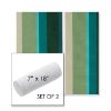 Picture of Beaming Lagoon | Set of 2 | 7" x 18" Sunbrella Outdoor Bolster Pillows with Premium Inserts
