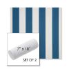 Picture of Cabana Regatta | Set of 2 | 7" x 18" Sunbrella Outdoor Bolster Pillows with Premium Inserts