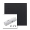 Picture of Canvas Raven Black | Set of 2 | 7" x 18" Sunbrella Outdoor Bolster Pillows with Premium Inserts