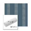 Picture of Caper Slate | Set of 2 | 7" x 18" Sunbrella Outdoor Bolster Pillows with Premium Inserts
