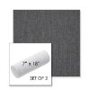 Picture of Cast Charcoal | Set of 2 | 7" x 18" Sunbrella Outdoor Bolster Pillows with Premium Inserts