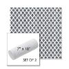 Picture of Detail Navy | Set of 2 | 7" x 18" Sunbrella Outdoor Bolster Pillows with Premium Inserts