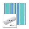Picture of Dolce Oasis | Set of 2 | 7" x 18" Sunbrella Outdoor Bolster Pillows with Premium Inserts
