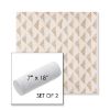 Picture of Etched Angles Cognac | Set of 2 | 7" x 18" Sunbrella Outdoor Bolster Pillows with Premium Inserts