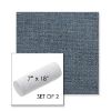 Picture of Kismet Denim | Set of 2 | 7" x 18" Sunbrella Outdoor Bolster Pillows with Premium Inserts
