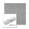 Picture of Leaf Structure Slate | Set of 2 | 7" x 18" Sunbrella Outdoor Bolster Pillows with Premium Inserts