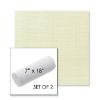Picture of Linen Natural | Set of 2 | 7" x 18" Sunbrella Outdoor Bolster Pillows with Premium Inserts
