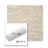 Picture of Litchfield Sand | Set of 2 | 7" x 18" Sunbrella Outdoor Bolster Pillows with Premium Inserts