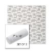 Picture of Lola Slate | Set of 2 | 7" x 18" Sunbrella Outdoor Bolster Pillows with Premium Inserts