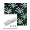 Picture of Martinique Twilight | Set of 2 | 7" x 18" Sunbrella Outdoor Bolster Pillows with Premium Inserts