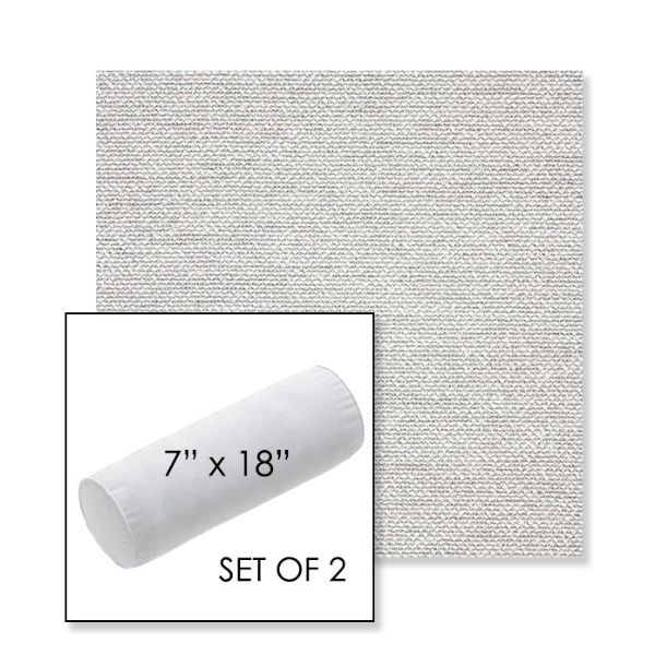 Picture of Nurture Pebble | Set of 2 | 7" x 18" Sunbrella Outdoor Bolster Pillows with Premium Inserts