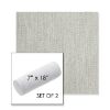 Picture of Pique Gravel | Set of 2 | 7" x 18" Sunbrella Outdoor Bolster Pillows with Premium Inserts