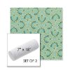 Picture of Plume Peacock | Set of 2 | 7" x 18" Sunbrella Outdoor Bolster Pillows with Premium Inserts