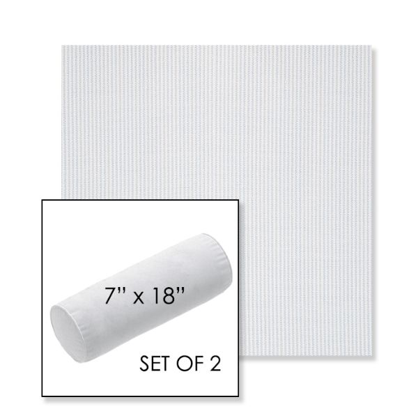 Picture of Replay Sky | Set of 2 | 7" x 18" Sunbrella Outdoor Bolster Pillows with Premium Inserts