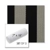 Picture of Rothko Stone Harbor | Set of 2 | 7" x 18" Sunbrella Outdoor Bolster Pillows with Premium Inserts