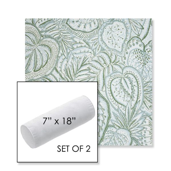 Picture of Sensibility Spring | Set of 2 | 7" x 18" Sunbrella Outdoor Bolster Pillows with Premium Inserts