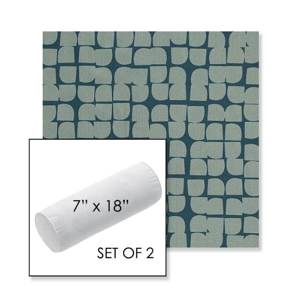 Picture of Toggle Splash | Set of 2 | 7" x 18" Sunbrella Outdoor Bolster Pillows with Premium Inserts