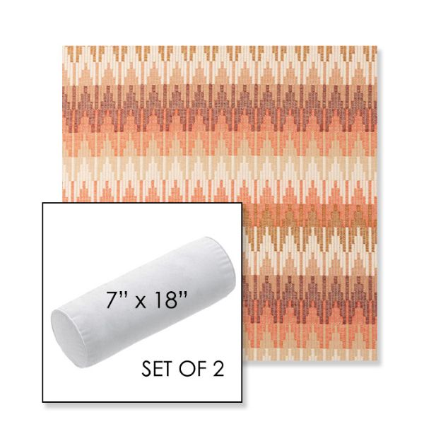 Picture of Valley Desert | Set of 2 | 7" x 18" Sunbrella Outdoor Bolster Pillows with Premium Inserts