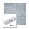 Picture of Boro Indigo | Set of 2 | 7" x 20" Sunbrella Outdoor Bolster Pillows with Premium Inserts
