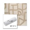 Picture of Brushstroke Stucco | Set of 2 | 7" x 20" Sunbrella Outdoor Bolster Pillows with Premium Inserts