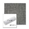 Picture of Crush Pewter | Set of 2 | 7" x 20" Sunbrella Outdoor Bolster Pillows with Premium Inserts