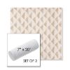 Picture of Etched Angles Cognac | Set of 2 | 7" x 20" Sunbrella Outdoor Bolster Pillows with Premium Inserts