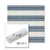 Picture of Excel Denim | Set of 2 | 7" x 20" Sunbrella Outdoor Bolster Pillows with Premium Inserts