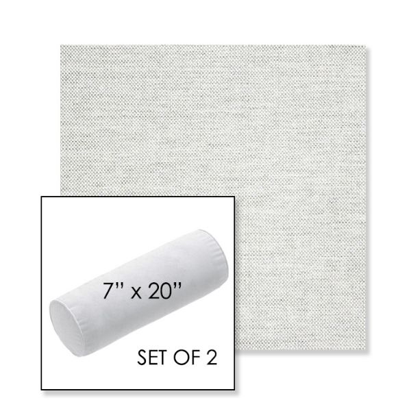 Picture of Idol Cloud | Set of 2 | 7" x 20" Sunbrella Outdoor Bolster Pillows with Premium Inserts