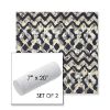 Picture of Inga Midnight | Set of 2 | 7" x 20" Sunbrella Outdoor Bolster Pillows with Premium Inserts