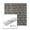 Picture of Key Figure Onyx | Set of 2 | 7" x 20" Sunbrella Outdoor Bolster Pillows with Premium Inserts