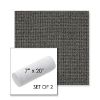Picture of Kudos Carbon | Set of 2 | 7" x 20" Sunbrella Outdoor Bolster Pillows with Premium Inserts