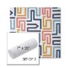 Picture of Labyrinth Fiesta | Set of 2 | 7" x 20" Sunbrella Outdoor Bolster Pillows with Premium Inserts