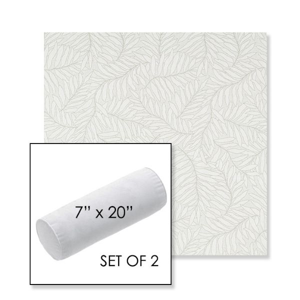Picture of Lively Sage | Set of 2 | 7" x 20" Sunbrella Outdoor Bolster Pillows with Premium Inserts