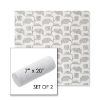 Picture of Lola Slate | Set of 2 | 7" x 20" Sunbrella Outdoor Bolster Pillows with Premium Inserts